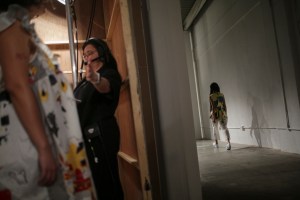 Backstage at Bethany Williams LFW Men's Fall 2020