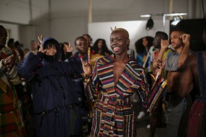 Backstage at Bethany Williams LFW Men's Fall 2020