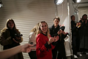 Backstage at Bethany Williams LFW Men's Fall 2020
