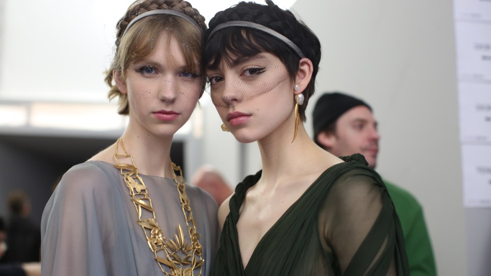 Backstage at Dior Haute Couture Spring Summer 2020