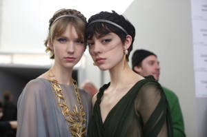 Backstage at Dior Haute Couture Spring Summer 2020