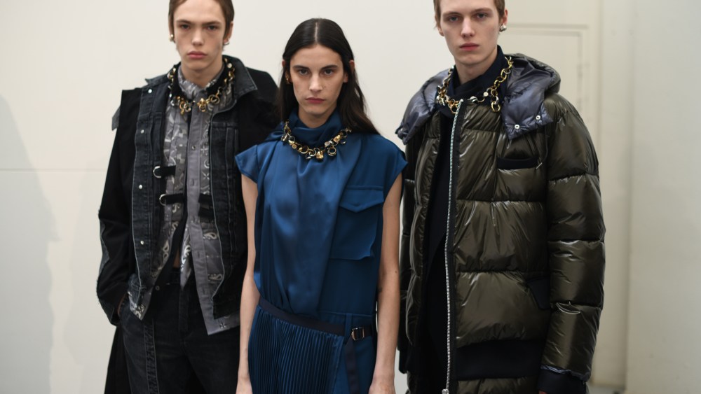 Backstage at Sacai Men’s Fall 2020