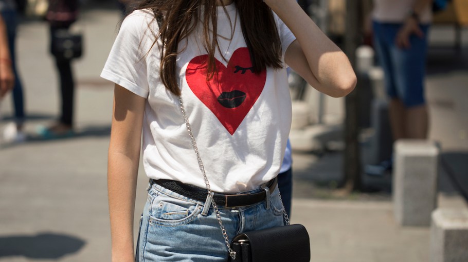 Make Blue Monday less sad (but more blue) with quirky denim featuring inspirational quotes, positive messages and bright colors.