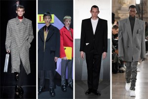 From left: Dunhill, Prada, Vêtements, and Juun J