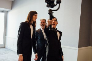 Pierce, Dylan, and Paris Brosnan.