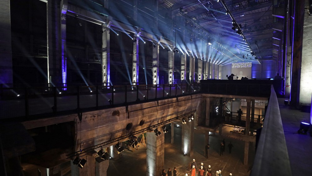 The scene at Berlin Fashion Week Fall 2020 at Kraftwerk Mitte.
