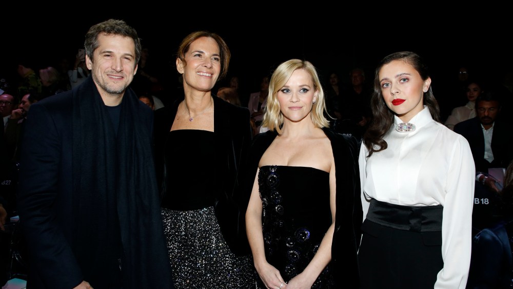 Guillaume Canet, Roberta Armani, Reese Witherspoon and Bel Powley in the front row
