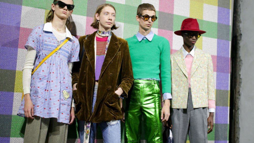 Backstage at Gucci Men's Fall 2020
