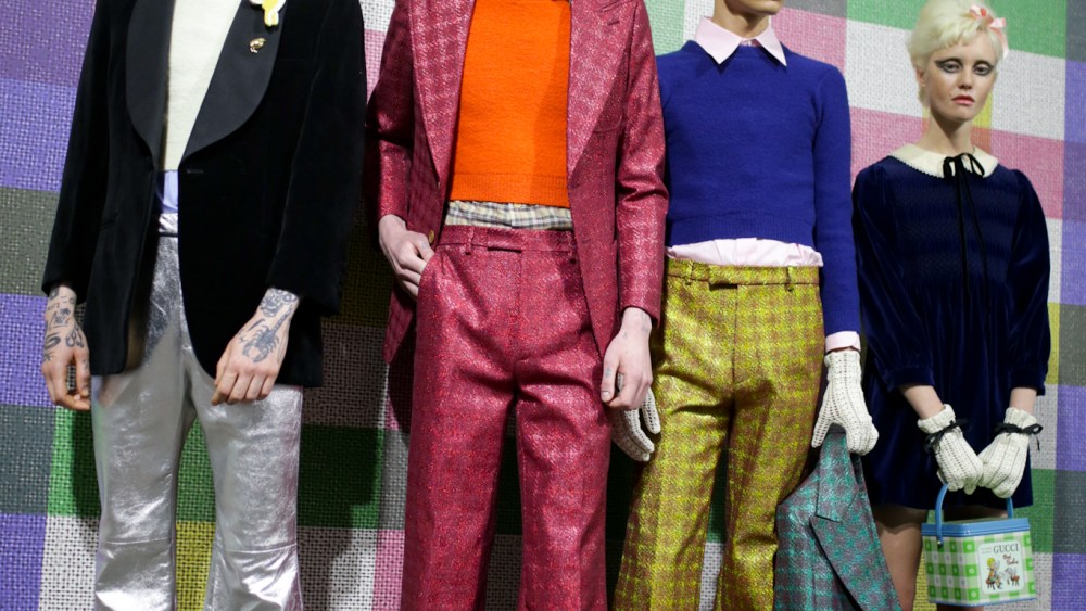 Backstage at Gucci Men's Fall 2020