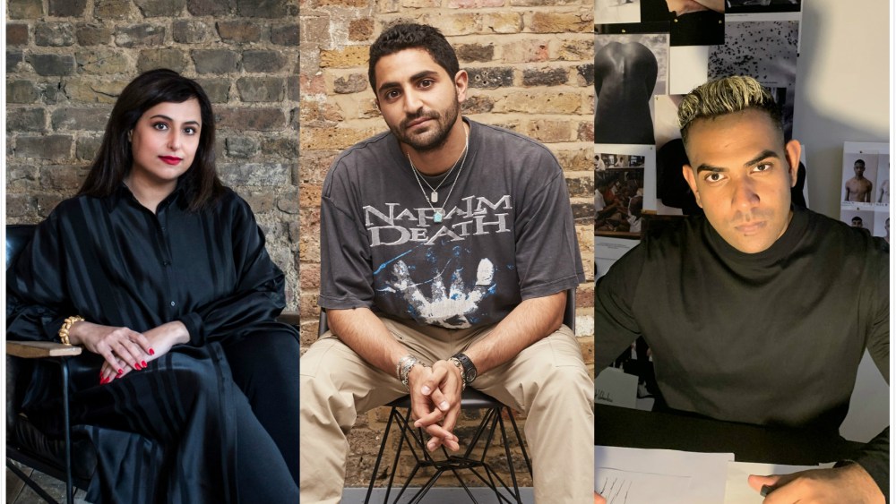From left to right: Hoor Al Qasimi, Talal Hizami and Kaushik Velendra