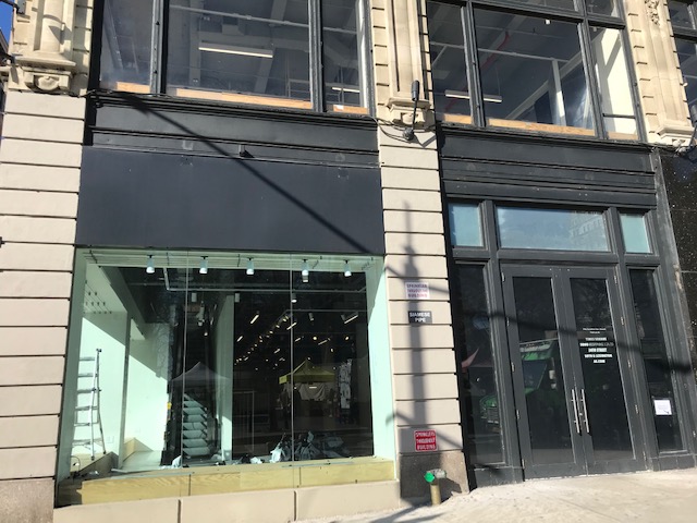 The shuttered American Eagle store on Union Square.