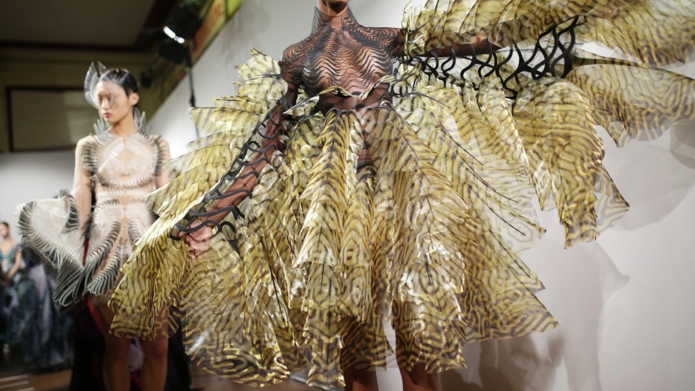 Backstage at Iris Van Herpen Couture Spring 2020