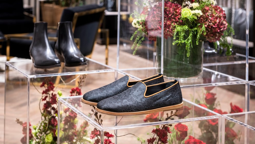 The atmosphere at the Jimmy Choo's Men's Fall 2020 presentation.