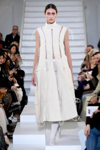 Model on the catwalk