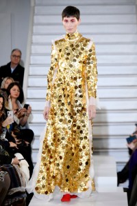Model on the catwalk