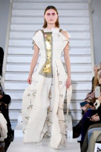 Model on the catwalk