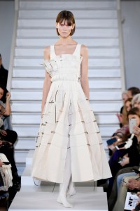 Model on the catwalk
