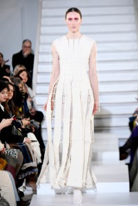 Model on the catwalk