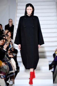 Model on the catwalk