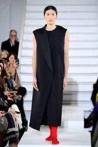 Model on the catwalk