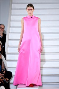 Model on the catwalk