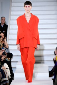 Model on the catwalk