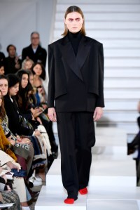 Model on the catwalk