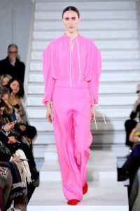 Model on the catwalk