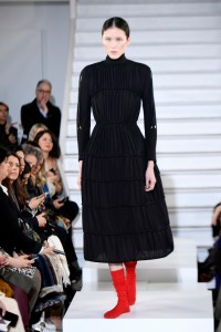 Model on the catwalk