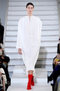 Model on the catwalk