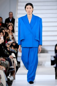 Model on the catwalk