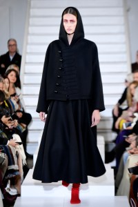 Model on the catwalk