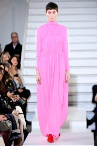 Model on the catwalk