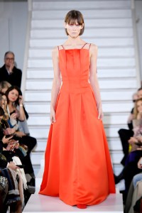 Model on the catwalk
