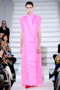 Model on the catwalk