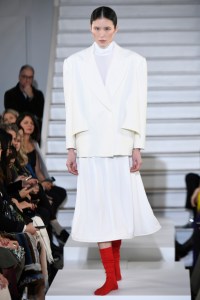 Model on the catwalk