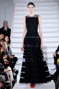 Model on the catwalk