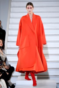 Model on the catwalk