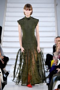Model on the catwalk