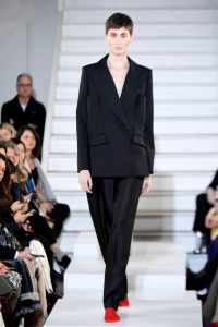 Model on the catwalk
