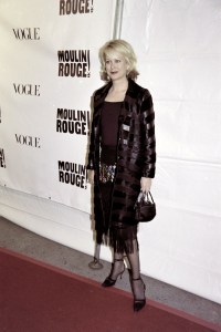 Nina Griscom arrives at the 'Moulin Rouge' movie premiere, 2001.