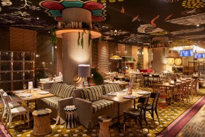 The restaurant at Mama Shelter West.