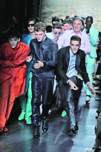The finale of the Paul Smith Men's Spring 2010 show.