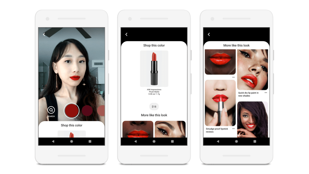 Pinterest Rolls Out Beauty AR Try On
