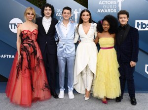 The cast of Stranger Things
