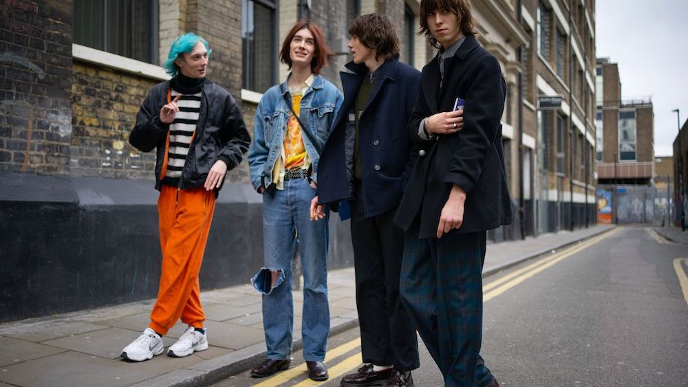 Street style at London Fashion Week: Men's reveals how men have one foot in streetwear and the other in modern tailoring and suiting.
