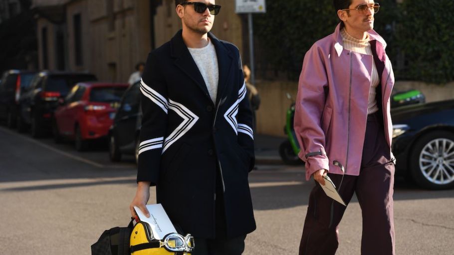 Color pop on the street in Milan.