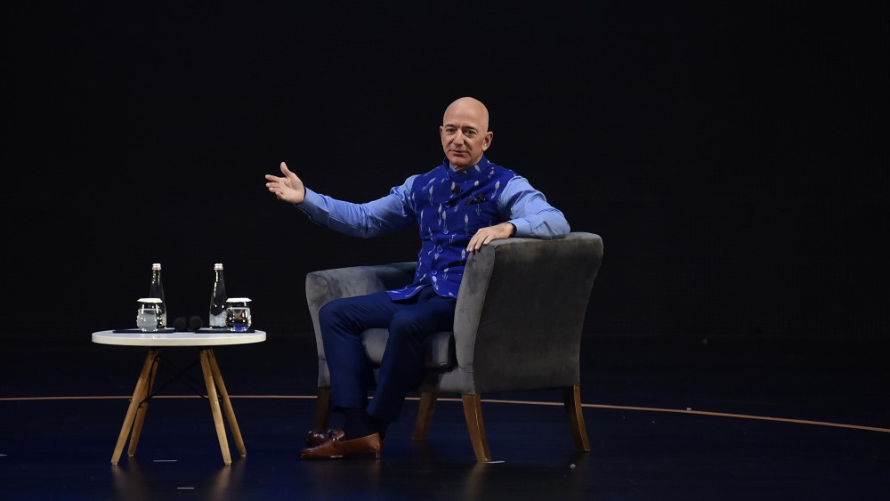 Jeff Bezos in New Delhi