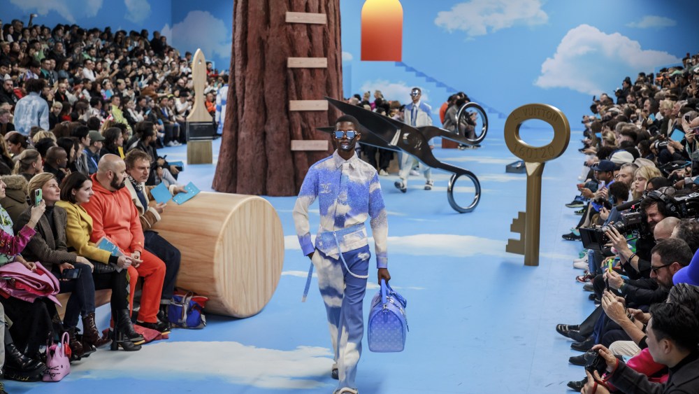 A model presents a creation from the Fall/Winter 2020/2021 men's collection by US designer Virgil Abloh for Louis Vuitton fashion house during the Paris Fashion Week, in Paris, France, 16 January 2020. The presentation of the men's collections runs from 14 to 19 January.Louis Vuitton - Runway - Paris Men's Fashion Week F/W 2020/21, France - 16 Jan 2020