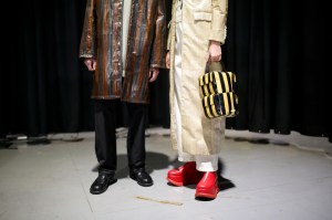 Backstage at Sunnei Men's Fall 2020